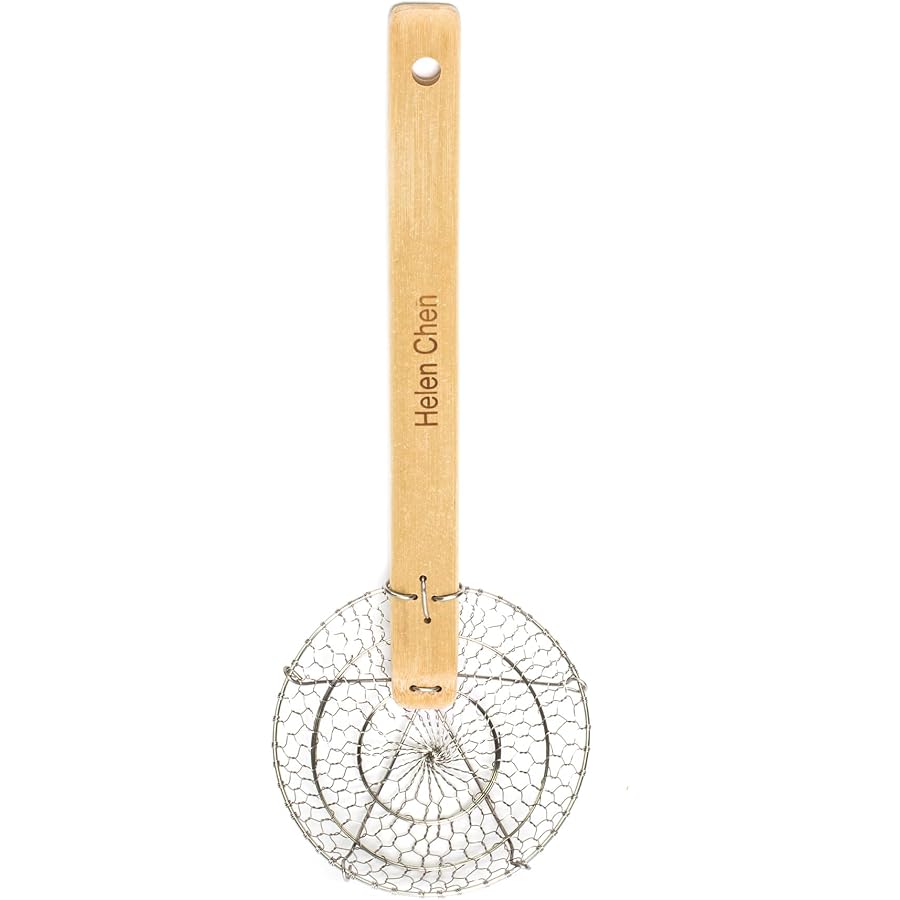 Helen's Asian Kitchen 5-Inch Stainless Steel Spider Strainer