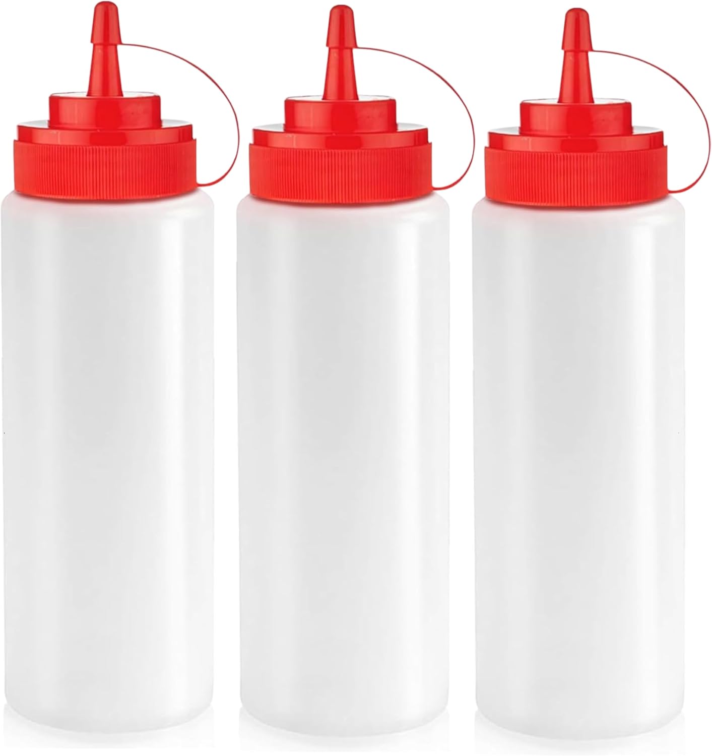 Norcalway 12-oz Condiment Squeeze Bottles, 3-Pack
