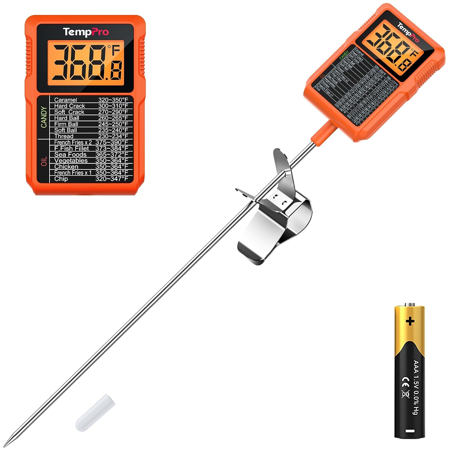 TempPro TempDip PLUS TP510 Digital Deep-Fry Thermometer